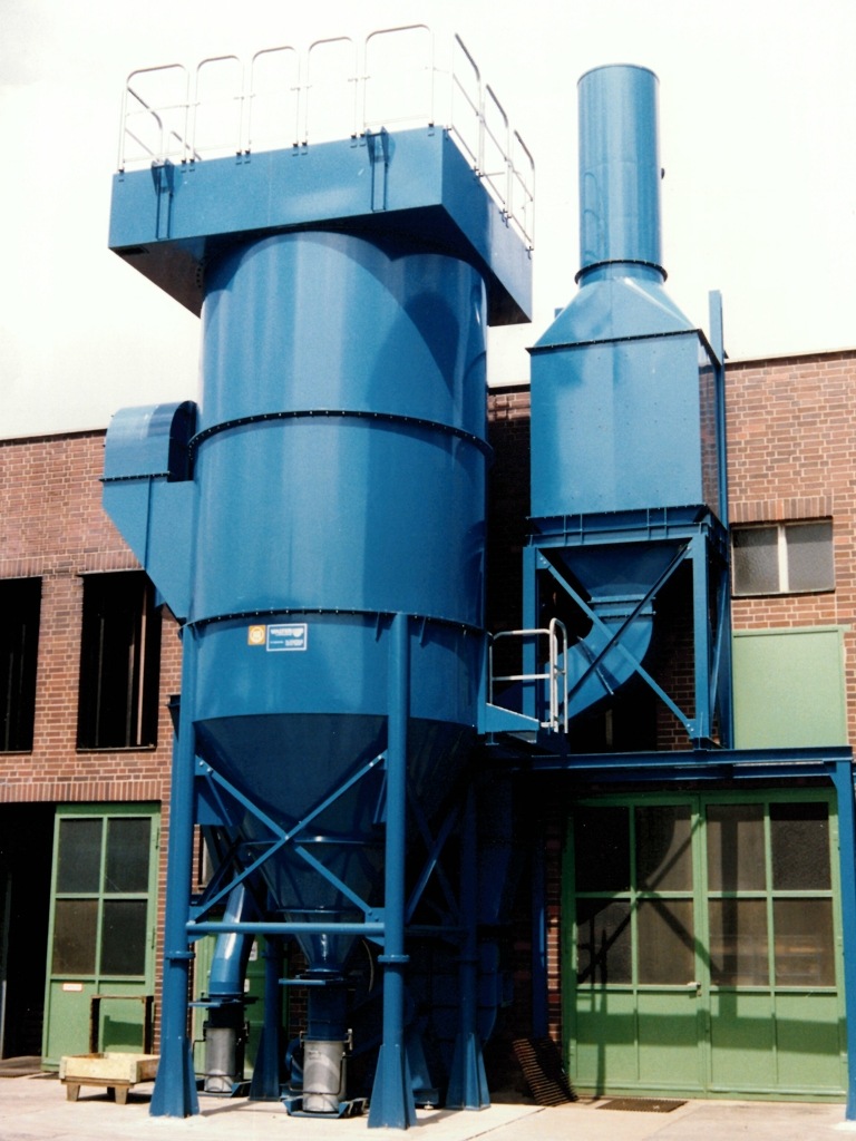 Rundschlauchfilter zur Tiegelofenentstaubung